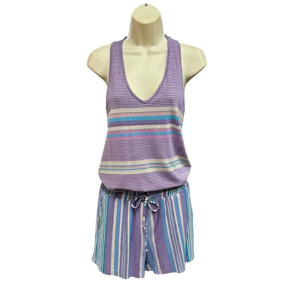 Drew Biscotti 1 Piece Tank Shorts in Lavender NWT Size Small